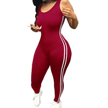 Sumtory Tight Yoga Jumpsuit Sleeveless Backless Hollow Out Sport Romper Playsuit 